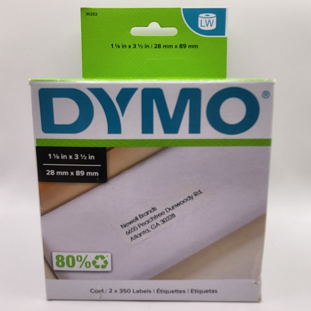 Dymo Label Writer Address Labels 28x89mm 4 Rolls 350 Each 2 Boxes NIB‎